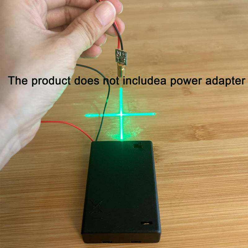 520nm green line laser module industrial laser module adjustable focus (6mm-cross-2pack) 6mm-cross-2pack