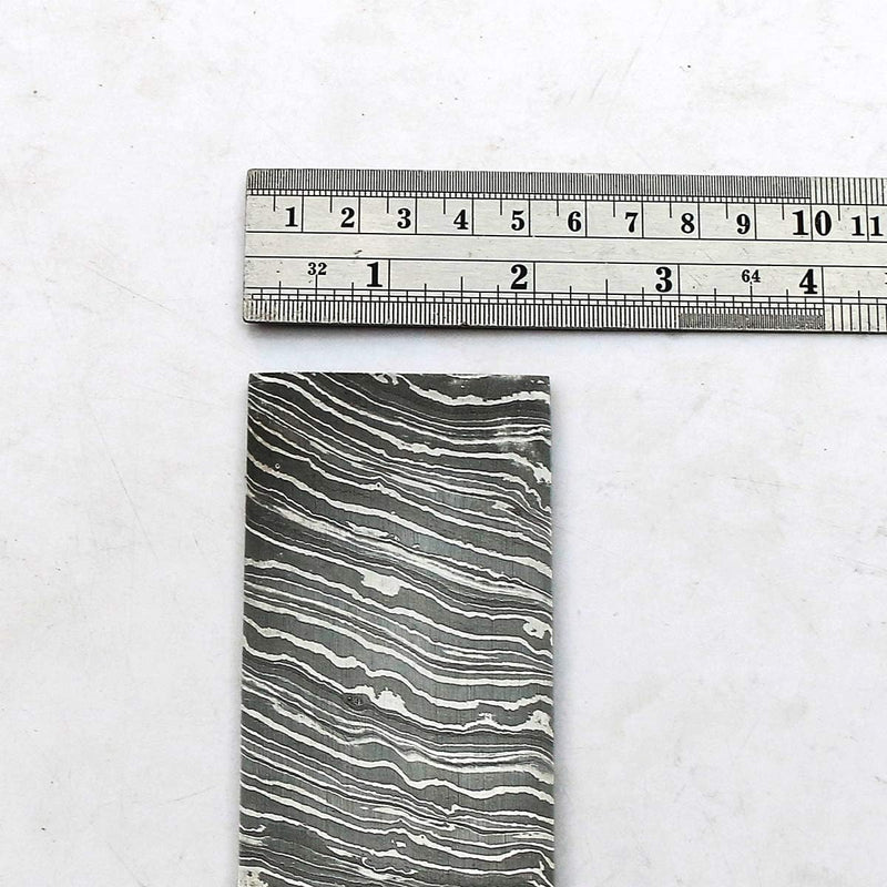 HandForged Damascus Steel Billet for Artisans and Bladesmiths Metal Crafting Material Hand forged fire damascus steel billet for knife making - FD