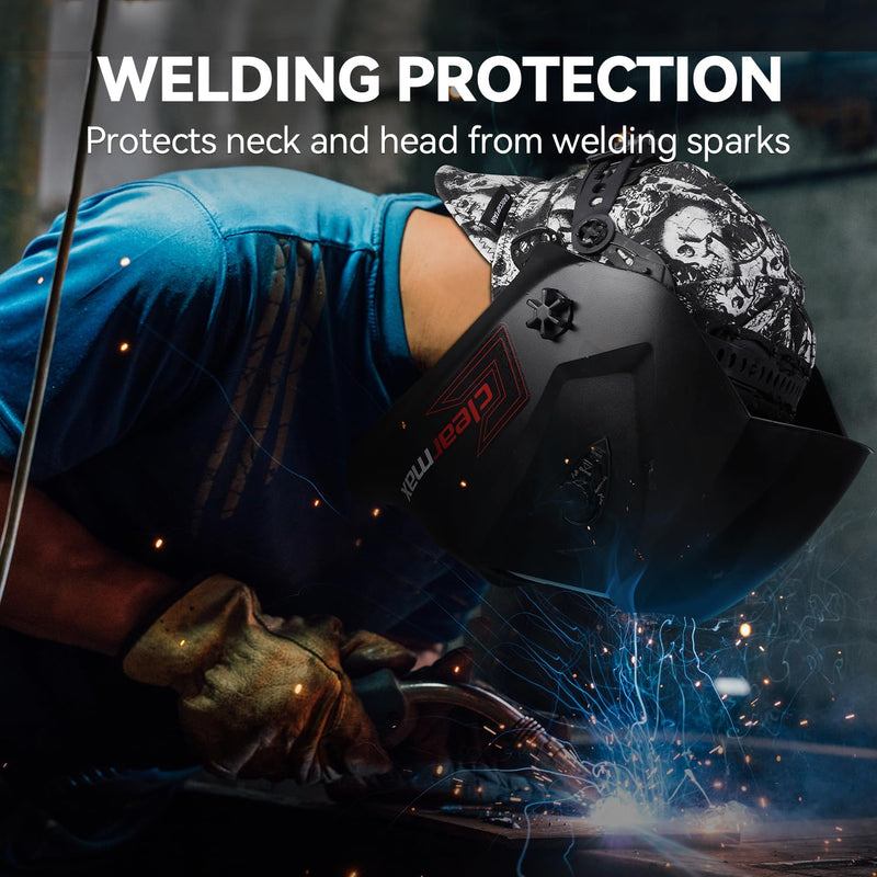 ARCCAPTAIN Reversible Welding Caps, 8 Panel Protective Welding Cap, 10 oz Fireproof Cotton Comforts for Safety and Protection While Welding to Men Women, 7 3/8 Skull