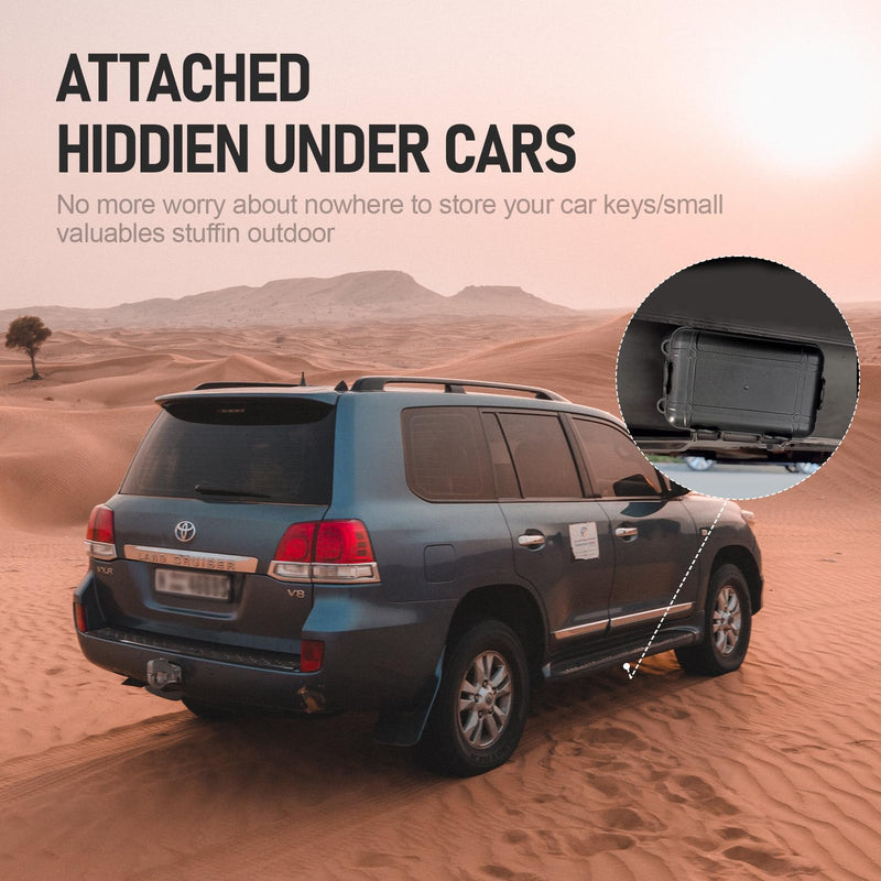 Magnetic Key Box,Magnetic Key Holder Under car,Magnetic Key Cabinets,Key Holder Magnetic,Hide a Key Magnetic Holder,Waterproof Magnetic Key Hider Outdoor