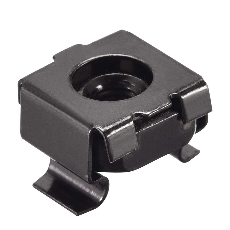 uxcell Snap-in Cage Nuts - M4 x 0.7mm Carbon Steel Metric Nut for Server Shelve Cabinet 25pcs