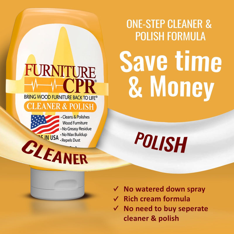 Furniture CPR Wood Furniture Cleaner & Polish, 18 oz, 2 Pack 18 Ounce (Pack of 2)