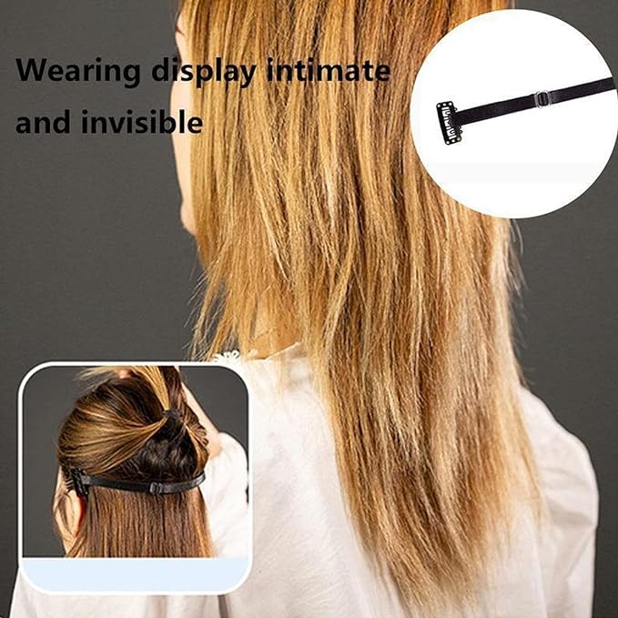 Facelift Bands with Clips, 3 Pieces Instant Facelift Hair Bands with Clips for Girls, Facelift Tape Band, Adjustable Elastic Face Stretch Strap for Women Facial Lifting Bands - NewNest Australia