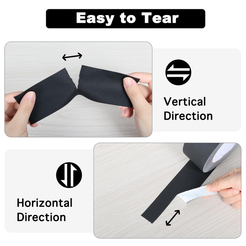 GEYYANG Gaffers Tape 2 Inch x 22 Yards,Professional Grade Black Gaffer Tape - No Residue,Non-Reflective,Heavy-Duty Waterproof Matte Gaff Cloth Tape for Photography,Filming Backdrop,Stage Setup 2in × 22yd 1
