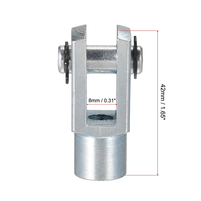 uxcell Air Cylinder Rod Clevis End 42mm Length M8x1.25 Female Thread Y Connector 2pcs M8x1.25mm - NewNest Australia