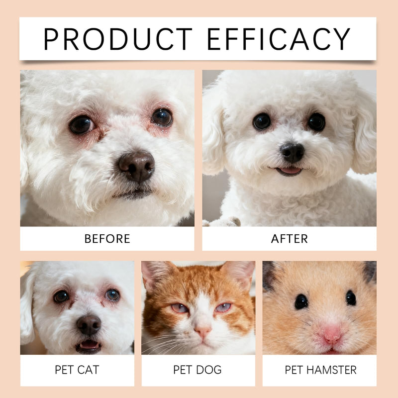 Tear Stain Balm for Dogs & Cats - Gentle & Natural Eye Cleaner Stick - Remove Tear Stains, Discharge & Debris, Pet Eye Balm Cleaner - Safe for Face, 1 oz
