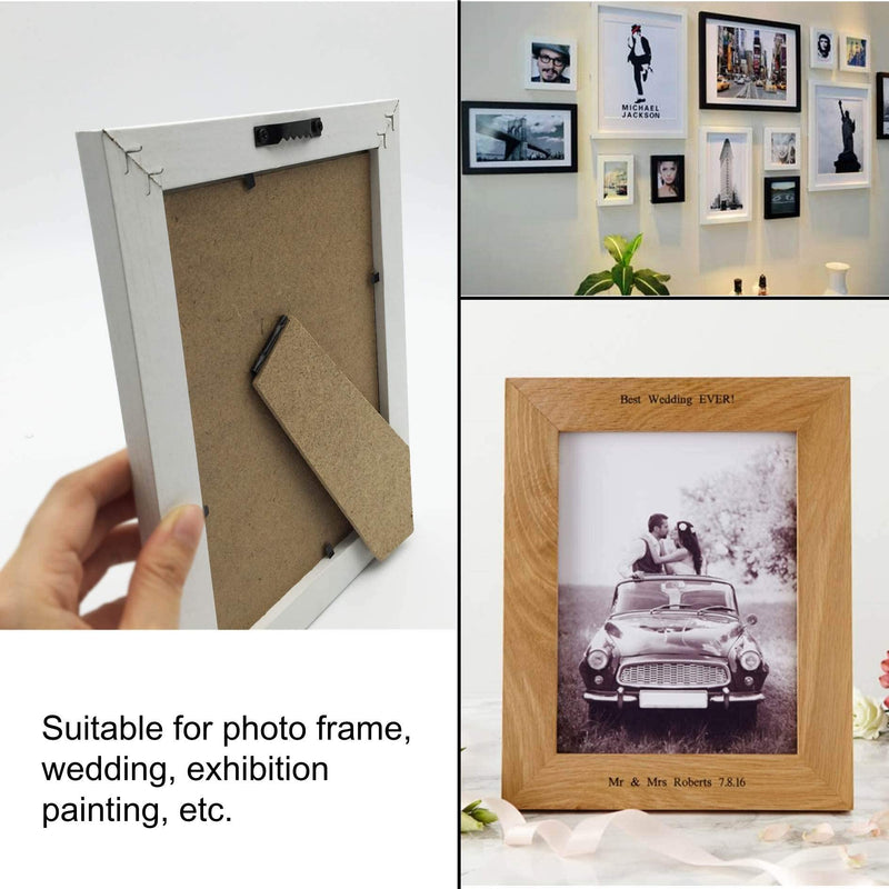 50 Pack Small Sawtooth Picture Hangers Steel Picture Hanging Picture Frames Hangers with Screws Picture Hang Solutions, for Hanging Clock Paintings Artwork Picture Frame Hook Photos (Black) Black Sawtooth -50 Pack