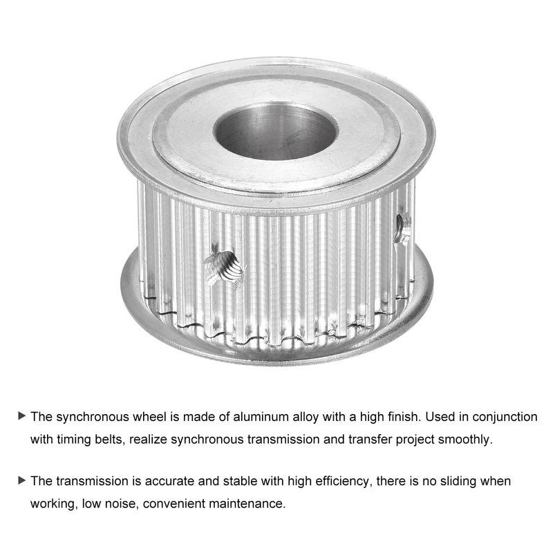 MECCANIXITY 5M 25Teeth Timing Pulley Synchronous Wheel Belt Drive Without Step 25mm Height 5mm Pitch 15mm Bore for Belt, 3D Printer, CNC