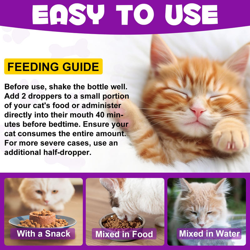 ARMOYA Cat Melatonin - Melatonin for Cats - Cat Calming Treats- Cat Sedative for Grooming - Helps to Support Restful Sleep for Your Cat - Cat Sleep Aid - Anxiety Relief for Cats 1pcs