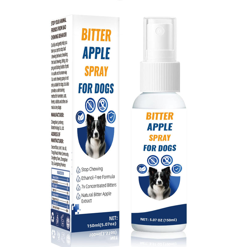 No Chew Spray for Dogs,Bitter Apple Spray for Dogs to Stop Chewing,Can Effectively Protect The Safety of Furniture,Plant,Shoes, Etc,Valuables,Safe for People and Pets,and Alcohol-Free 5.07 Oz
