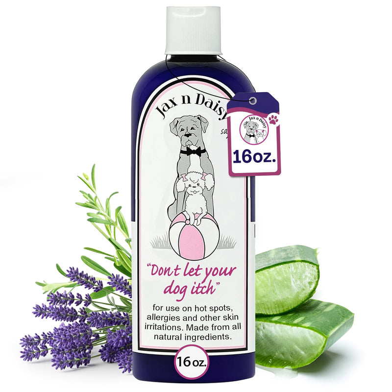 Jax N Daisy Don’t Let Your Dog Itch Lotion, 16 oz – Itch Relief for Dogs, Anti-Itch Skin Soother & Grooming Care Dog Lotion Itch relief 16oz