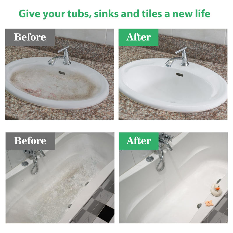 NADAMOO White Tub and Tile Spray Paint, DIY Refinishing Aerosol, 2 Can 2 cans, semi-gloss