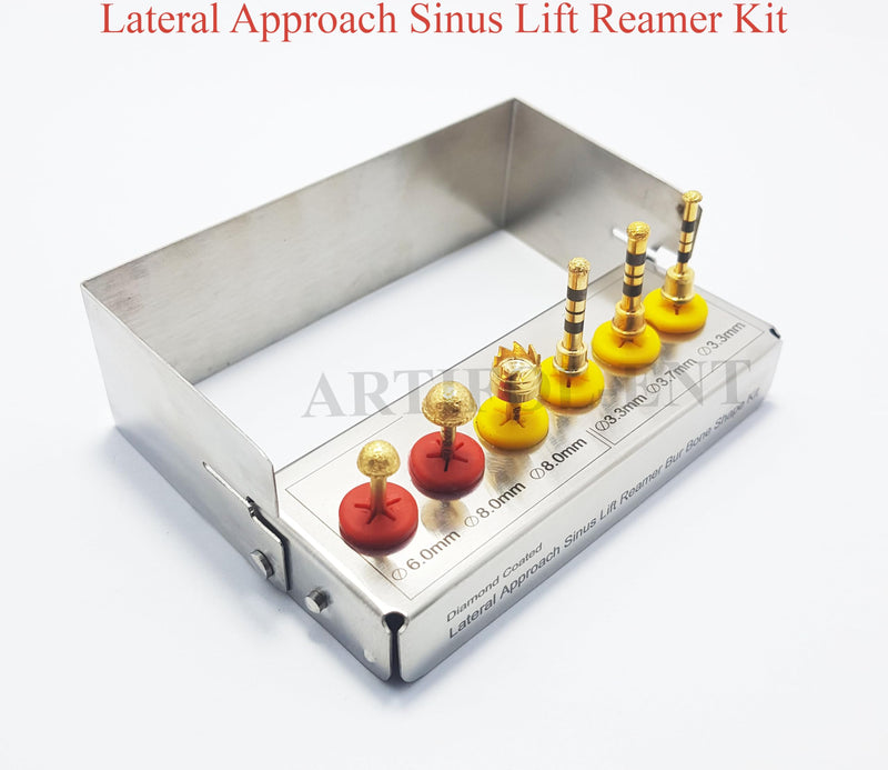 Dental Implant Lateral Approach Sinus Lift Reamer Drill Kit 6 Pcs