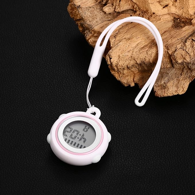 Lancardo Carabiner Watch Digital Multifunction Clip Watch Silicone Watch Pocket Watch Waterproof Women Watch Calendar Day Alarm Clock Stopwatch Pocket Watch Cute Sports Outdoor Nursing Day Gift for Her, white (white 1) - NewNest Australia