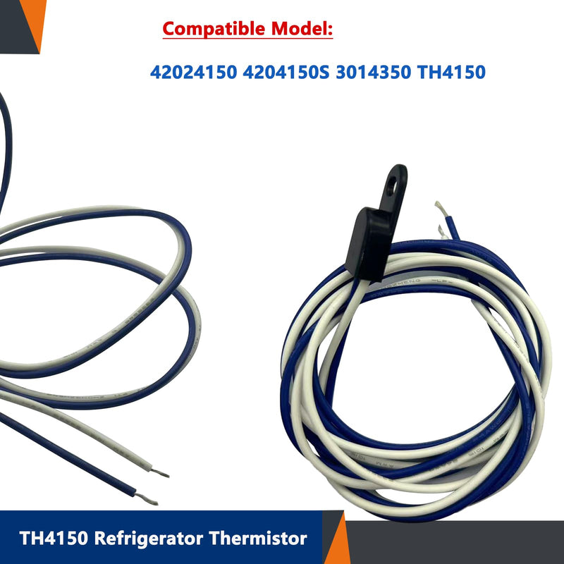 4204150 Refrigerator Thermistor Temperature Sensor Replacement 4204150 Thermistor For Freezer Refrigerator Thermistors TH4150 4204150S 3014350