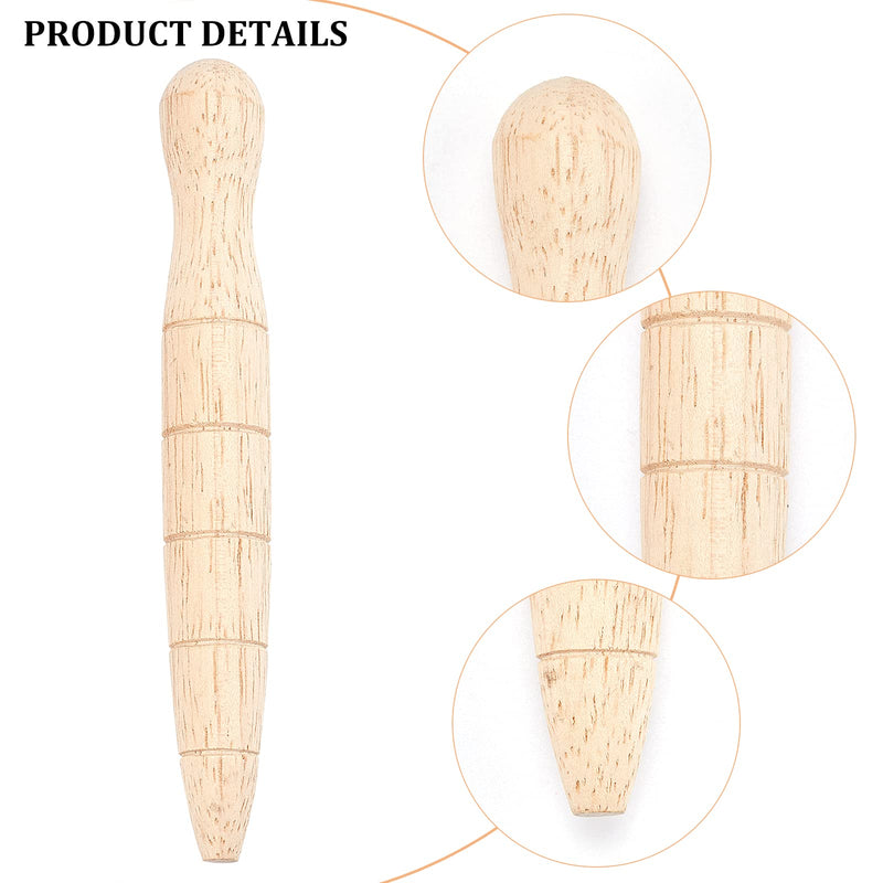 CHGCRAFT 5Pcs Wooden Plant Dibber Wood Garden Dibber seedsDibbler Dibber Bulb Seedling Planting Tools Gardeners Planting Tool for Seedlings