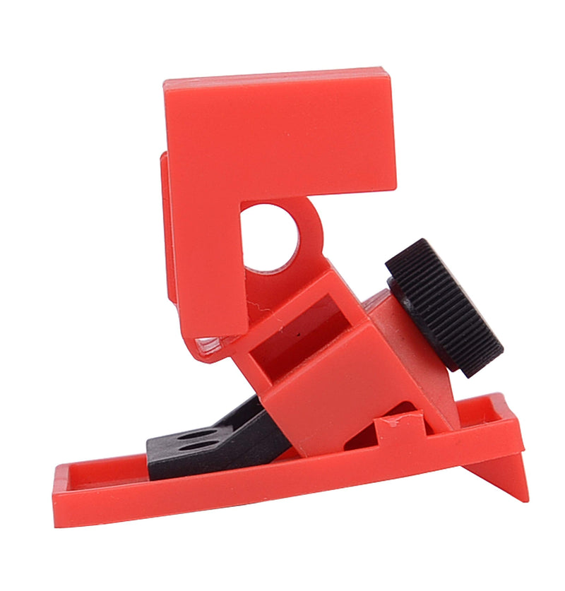 Clamp-On Breaker Lockout for 120/277V,Pack of 1 Red Nylon