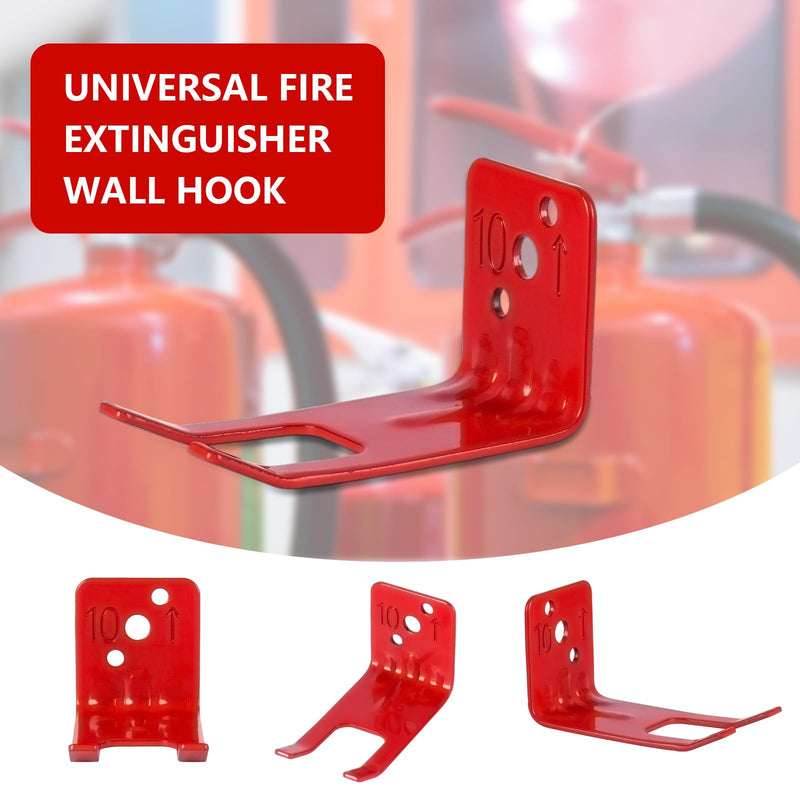 Fire Extinguisher Mounts & Brackets,4 Pack Fire Extinguisher Brackets and Holders, Fire Extinguisher Wall Hook Holder Hanger for 5-10 Lb Extinguishers with Screws 4 Pack