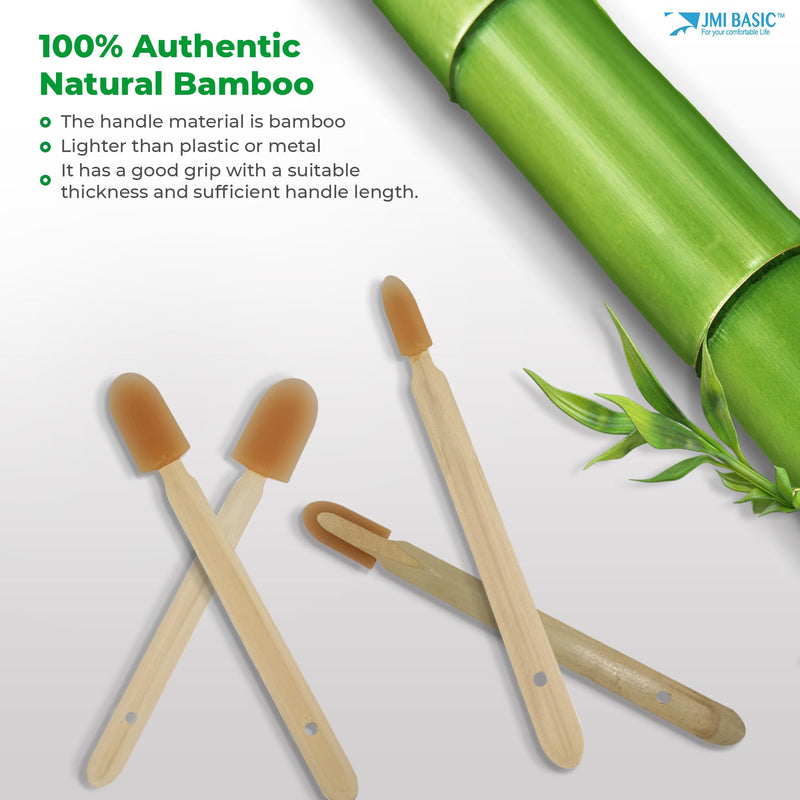 JMIBASIC Silicone Caulk Finishing Tool - Assorted 5 Size Sets - Premium Smooth Rubber Spatula Finisher - Easy Caulking Tool - Grout sealer Applicator (Wood) Wood