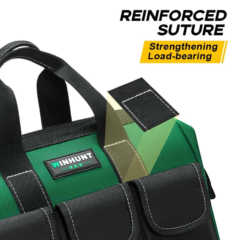 Tool Bag, Green, 31 cm/12 Inches, Made of 1680D Polyester, Ideal for DIY and Craftsmen (12 Inches) 12 inch
