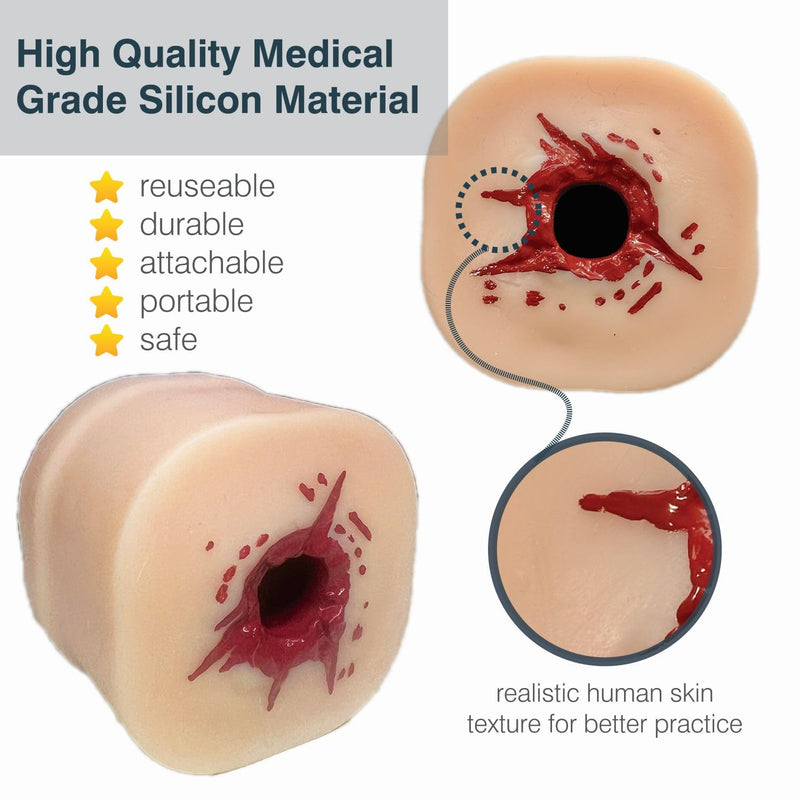 【Wound Tourniquet Bleed Stop Training KIT】- 7 in 1 Wound Bleed Stop Kit - Stop The Bleed Practice Kit - Blood Control Kit for Medical Education -