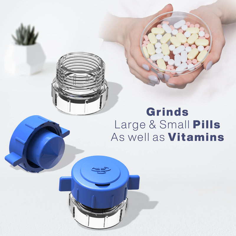 Tablet Crusher Pill Grinder Tablet Pulverizer Medicine Crusher in Powder Form for Great for Feeding Tube Use, Pets Or Easier Medicine Intake for Kids (Pack of, 1)