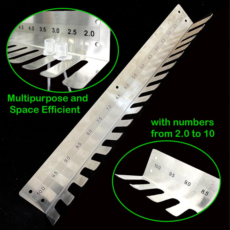 304 Stainless Steel Wall Hanging Frame，Intubation Tube Holder Equipment Rack (22.05 Inch(2.0-10)) 22.05 Inch(2.0-10)