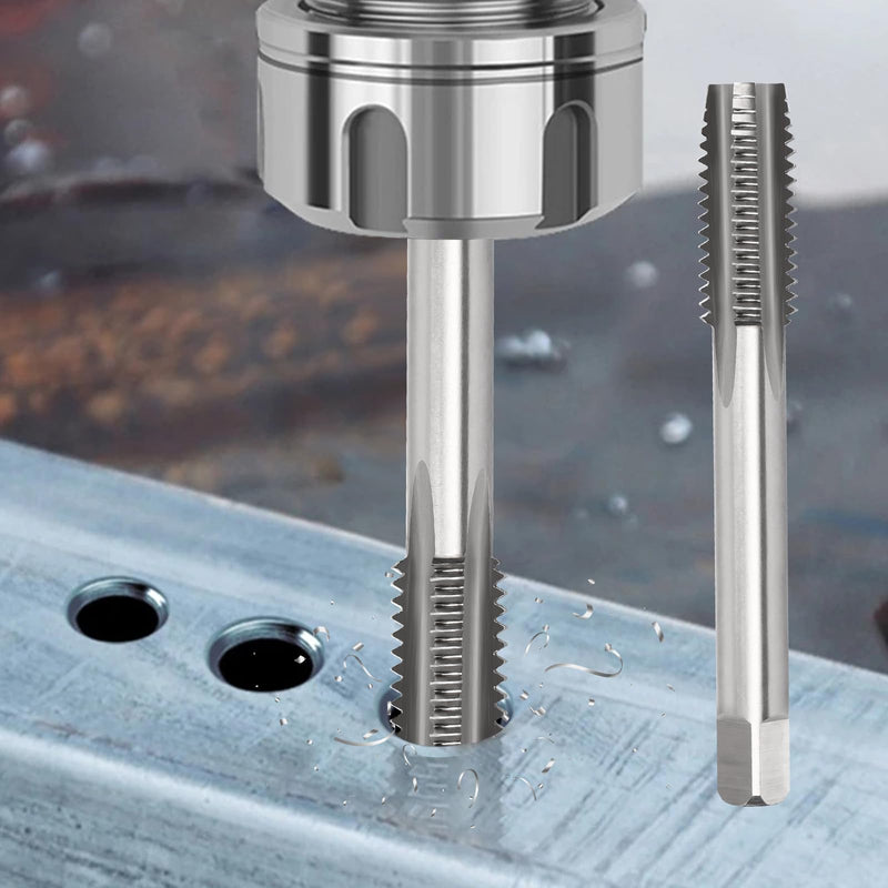 3/8-24 UNF Thread Tap, HSS Machine Tap Right Hand, Straight Fluted Thread Milling Taps, 1 PCS 3/8-24 UNF