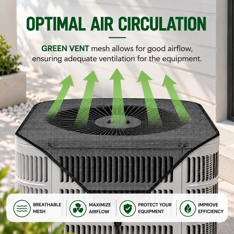 AC Covers for Outside Units 32x32, Mesh AC Leaf Guard & Screen Top Cover
