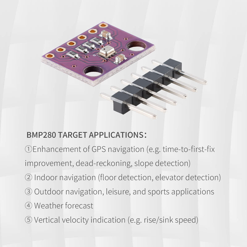 GY-BMP280 Atmospheric Pressure Sensor Module, Digital Atmospheric air Pressure Sensor High Precision BMP280 Arduino Pressure Sensor Replaces BMP180 Digital Interface IIC or SPI. (10PCS)