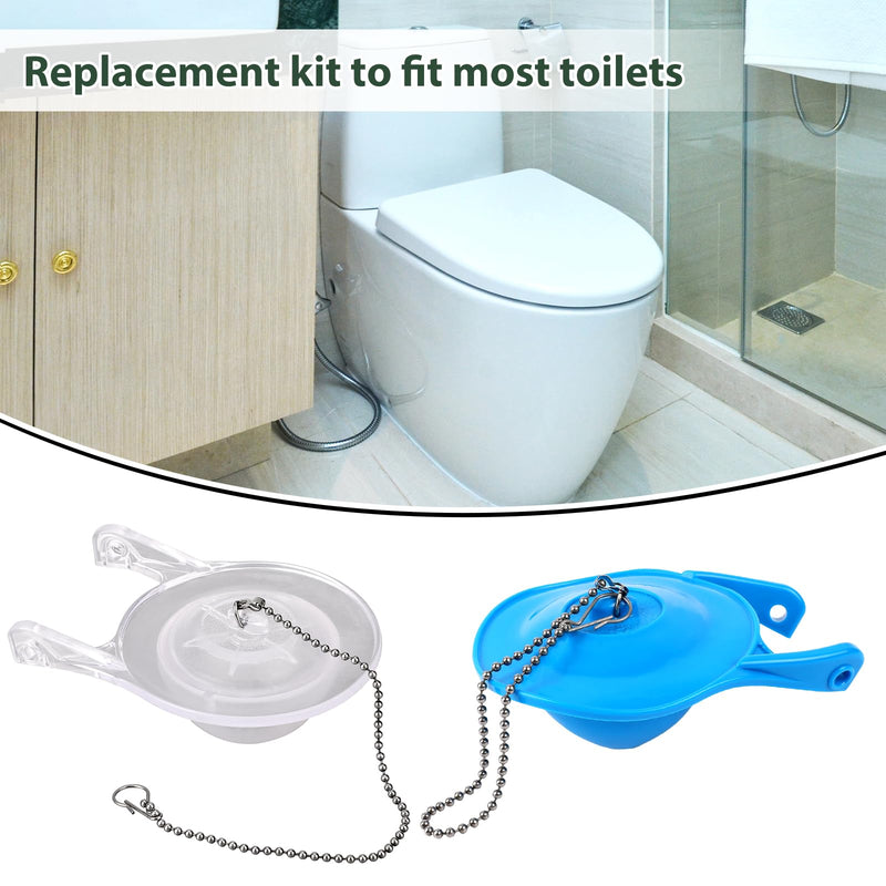 Toilet Flapper Chain 9.8inch,3PCS Stainless Steel Universal Toilet Bowl Chain Replacement With Hook and Ring Toilet Handle Beaded Chain for Most Toilet Flappers,Toilet Flapper Lift Chain Replacement