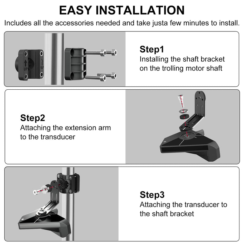 010-12970-00 Perspective Mode Livescope Mount Compatible with Garmin Panoptix LVS32 Transducer