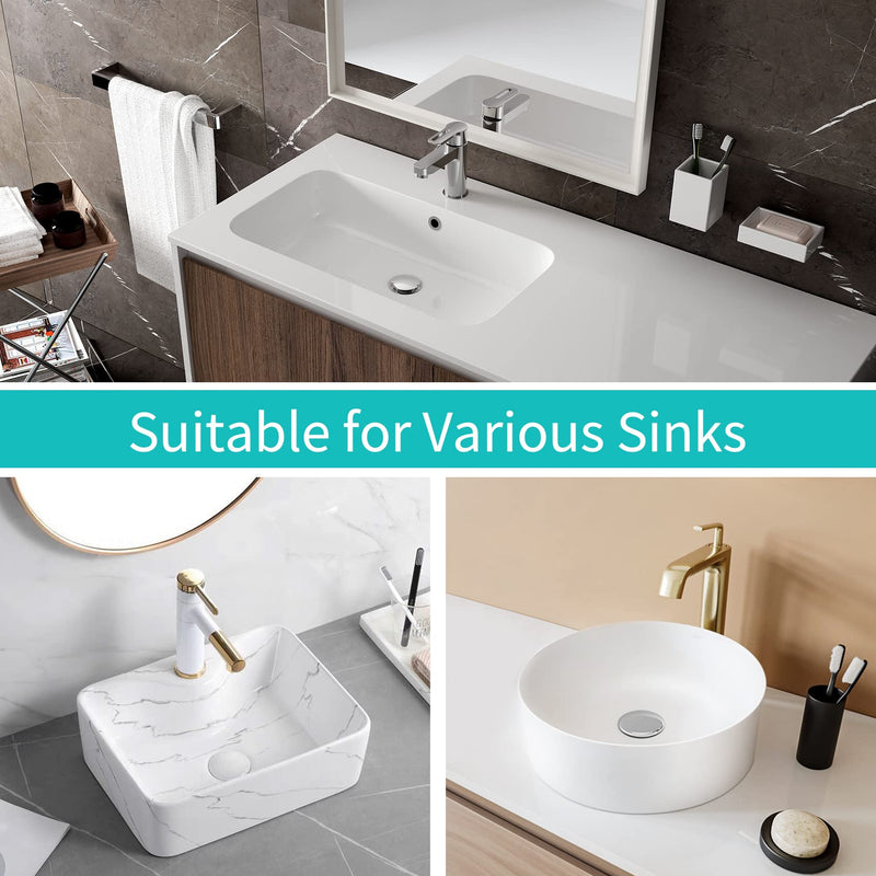 Universal Bathroom Sink Stopper with Hair Catcher, for 1.04-1.97 Inch Drain Hole, Spring Core Bathtub Drain Cover, Pop Up Sink Plug Basin Drain Strainer 1.04-1.97'' - NewNest Australia