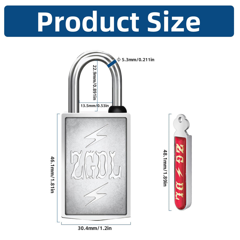 Keyless Hole Magnetic Padlock， 30mm Outdoor Weatherproof Lock， Waterproof Rust Proof Anti-Pry Combination Lock for Gates， Sheds， Toolbox， Fence， Cabinets & Storage