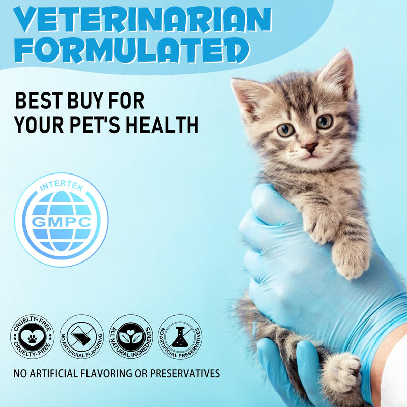 Kennel Cough for Cats, Kennel Cough Herbal Drops, Cats Cough Reliel Liquid Drop for Cats Allergy Relief, Soothes Cats Cough, Pet Health Supplies for Cat Cough Care, Chicken Flavor - 1 Pack / 2 Fl oz - PawsPlanet Australia