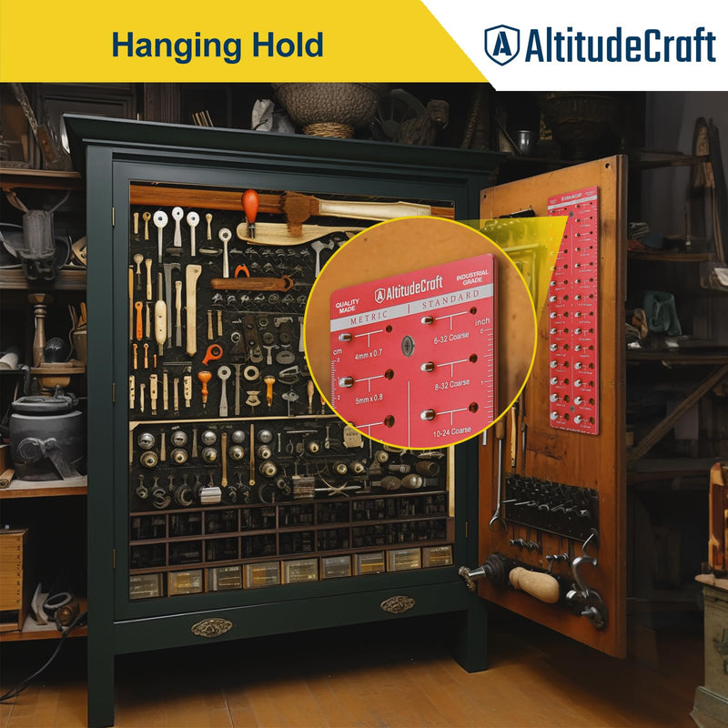 Thread Checker, Nut and Bolt Thread Checker, Bolt Size and Thread Gauge, Bolt and Nut Identifier Gauge, Bolt Gauge