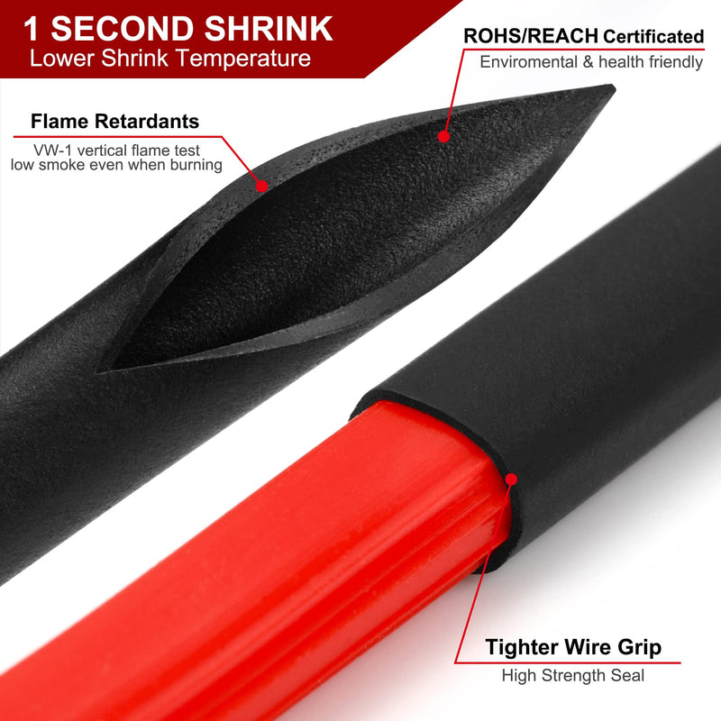 Chanzon 2:1 Ratio 1/8" (3mm) Heat Shrink Tubing 8Ft Roll (2.5M Total Length) Clear/Transparent Polyolefin Sleeving Wrap Shrinking 2 to 1 1pcs 3mm (1/8") - 8FT Transparent