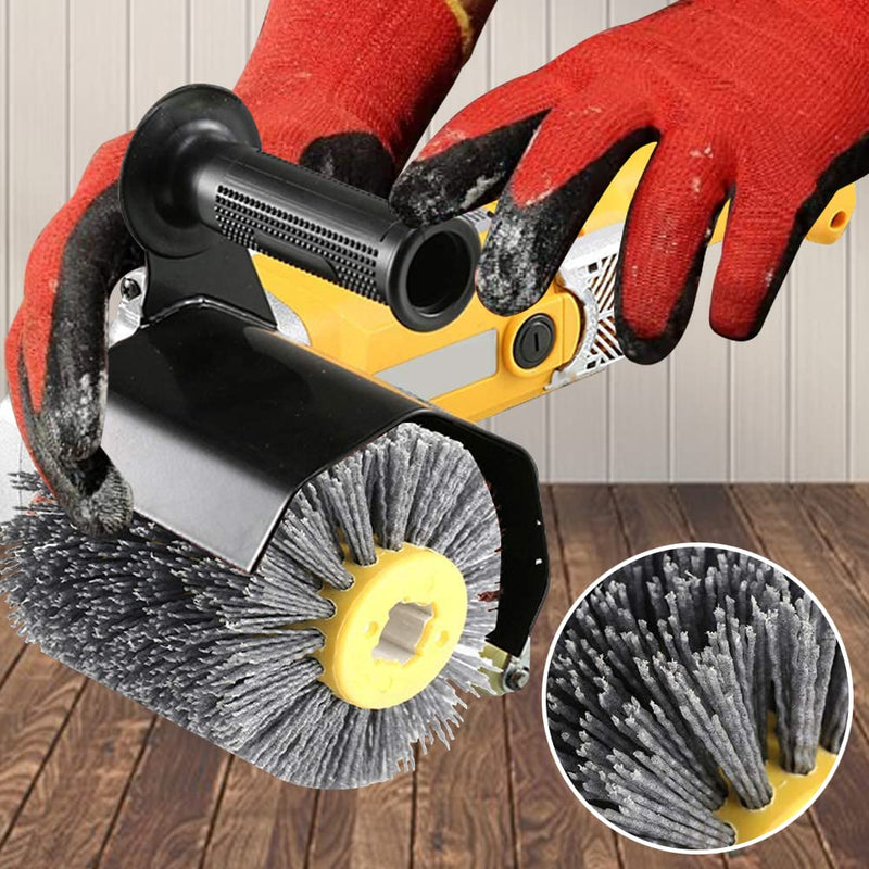 60 Grit Abrasive Nylon Drawing Wheel,4.7" x 4" Surface Conditioning Tool Drum,Burnishing Polishing Tool for Metal Polishing Paint, Rust, Oxidation 60 Grit