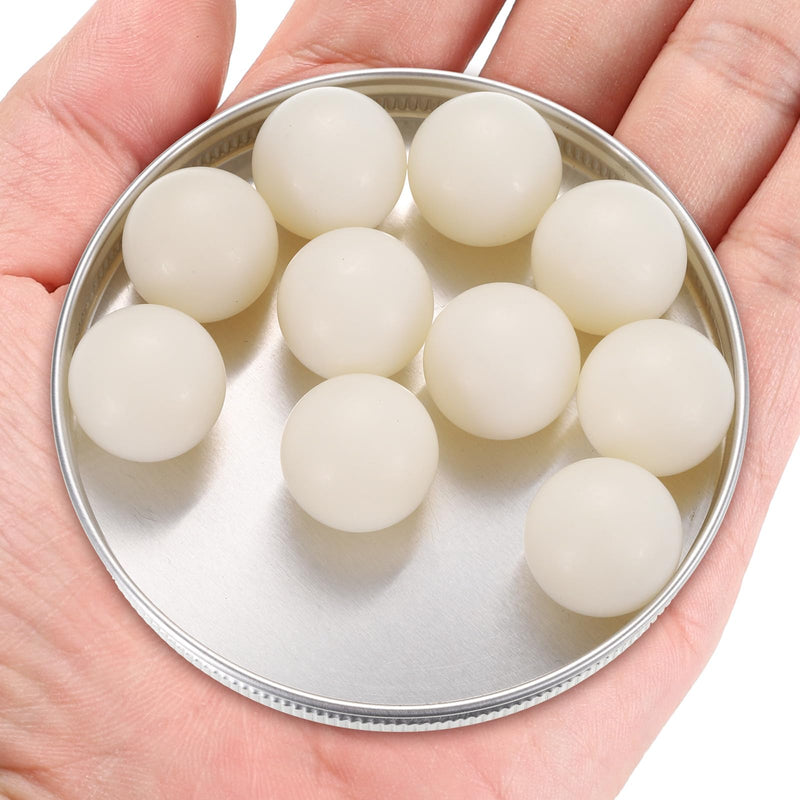 uxcell 20pcs Nylon Bearing Balls 3/4" 19.05mm Solid Plastic Balls, Precision Mini Nylon Balls 3/4"