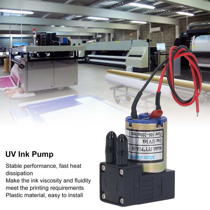Small Ink Pump 3W Fast Heat Dissipation Plastic Small Printer Inkjet Ink Pump Replacement for Printer Accessories DC24V