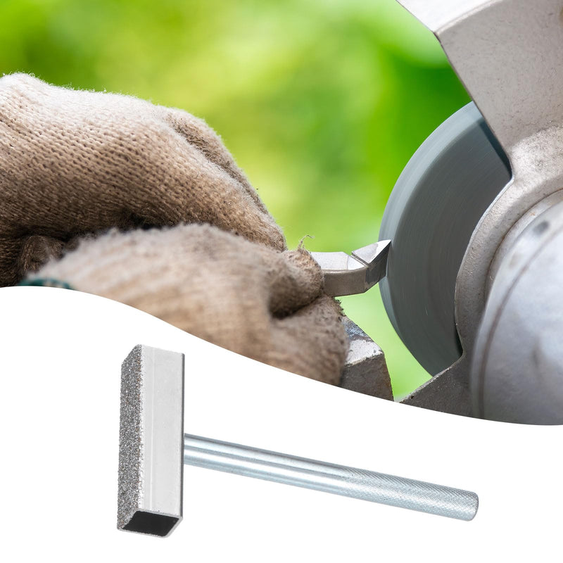 HARFINGTON 3pcs Grinding Wheel Dressers 80 Grit Diamond Grinding Wheel Stone Dressing Tools with Flat Diamond Coated Surface for Grinding Truing Deburring Wheels, Silver
