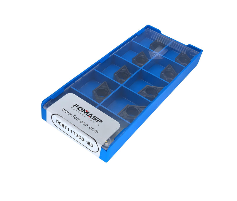 DCMT32.52/DCMT11T308-MD CNC Carbide Turning Inserts for Semi-Finishing Steel Cutting,10 PCS.