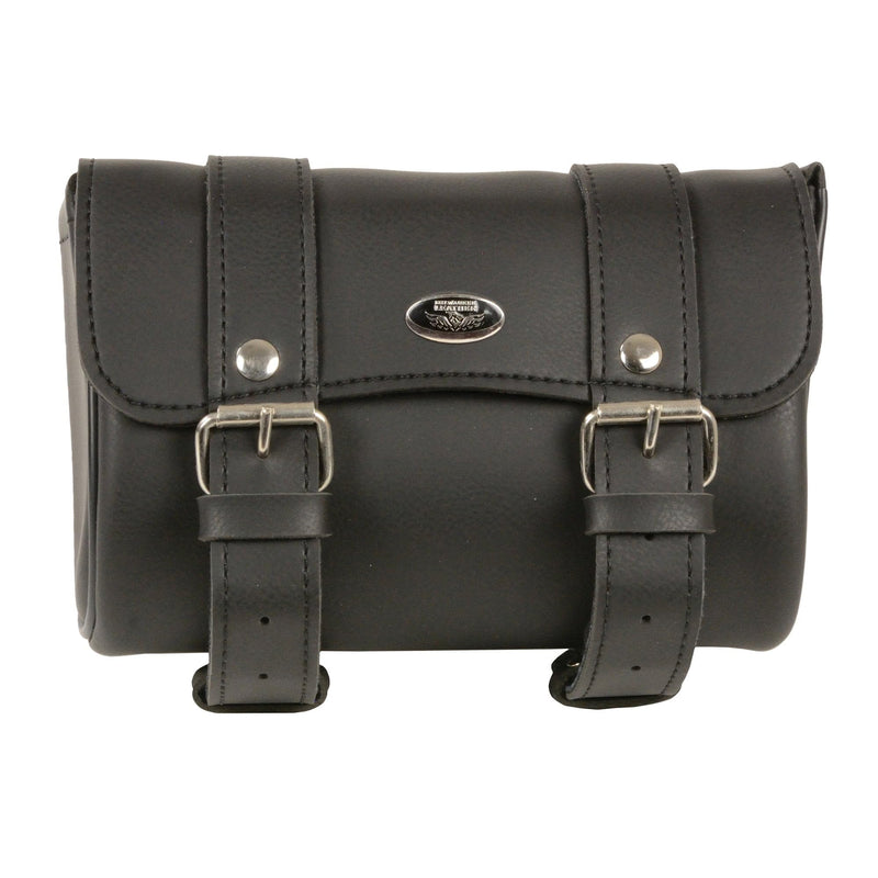 Milwaukee Leather SH62401 Black PVC Medium Motorcycle Tool Bag - One Size