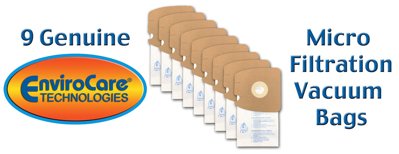 Eureka Part#60295C - Style MM Vacuum Bag Replacement for Eureka Mighty Mite 3670 and 3680 Series Canisters by EnviroCare Part#153-9 - 9/Package 9 Bags