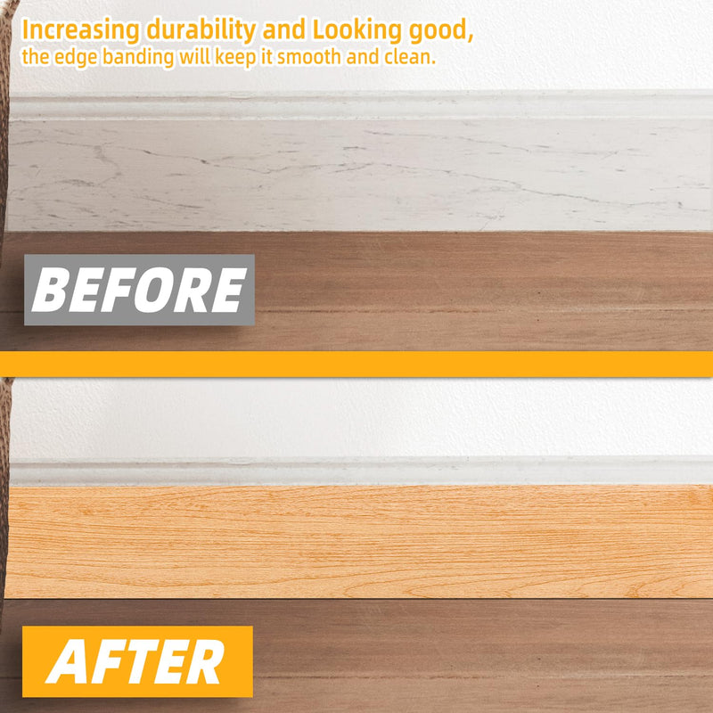 GSCIT Club Maple Wallpaper, 2.4 inch X 50ft Self Adhesive Wood Grain Repair Tape Maple Repair Patch for Tables, Chairs, Baseboards, Doors, Windows, Floors, Handicraft DIY. 2.4"x 50ft