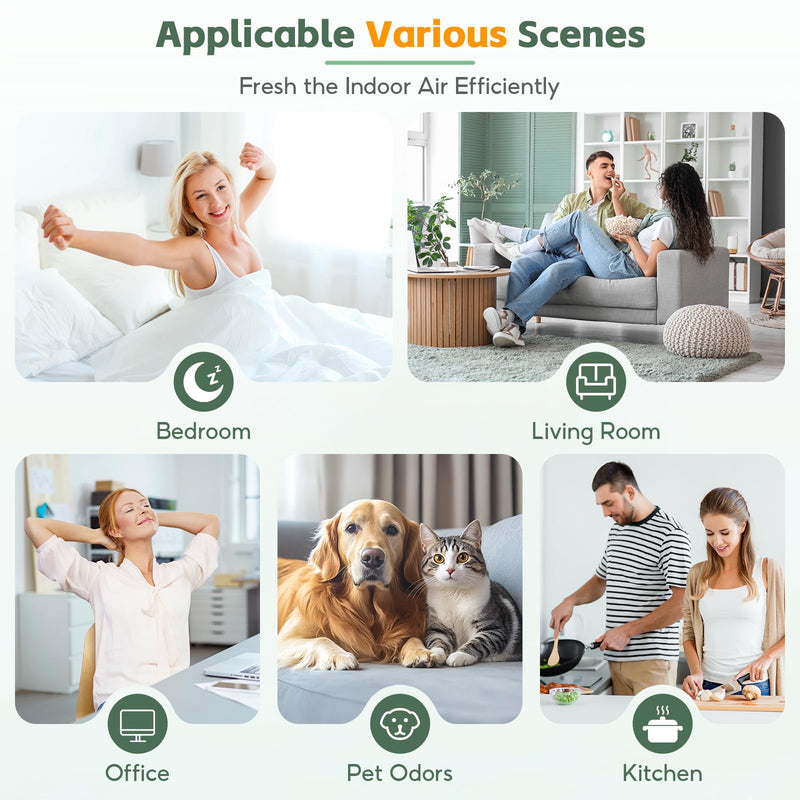 2-Pack Filter Compatible with Afloia Fillo/Halo/Mooka Allo Air Purifier