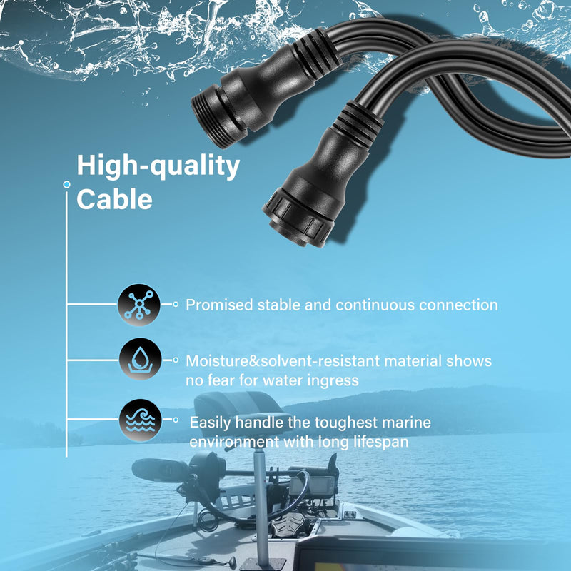010-12855-00 10-Feet 21-pin Panoptix LiveScope Transducer Extension Cable for Garmin GLS 10 Sonar Module, Panoptix LiveScope™ System, LVS32/ LVS32-TH/LVS34 Transducer, LiveScope XR/XR LVS62