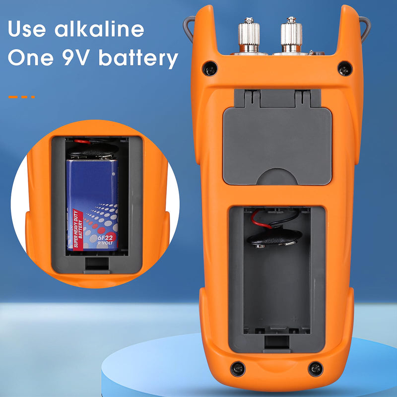 PON Optical Power Orange A-330A SCAPC Interface Optical Fiber Power Meter Network Online Detection Tester with SCAPC/FCAPC Adapter 1310 1490 1550nm SCAPC FCAPC interface