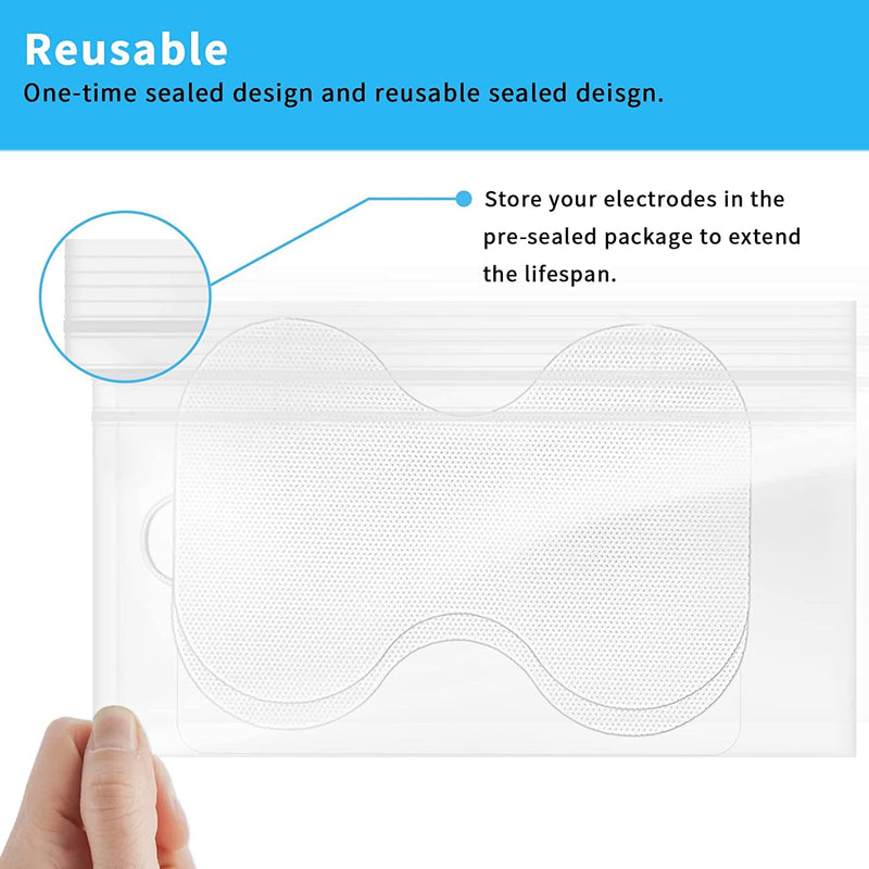 TENS Unit Replacement Pads - Pack of 10 Extra Large Butterfly Shaped Electrode Squares… 10 PCS
