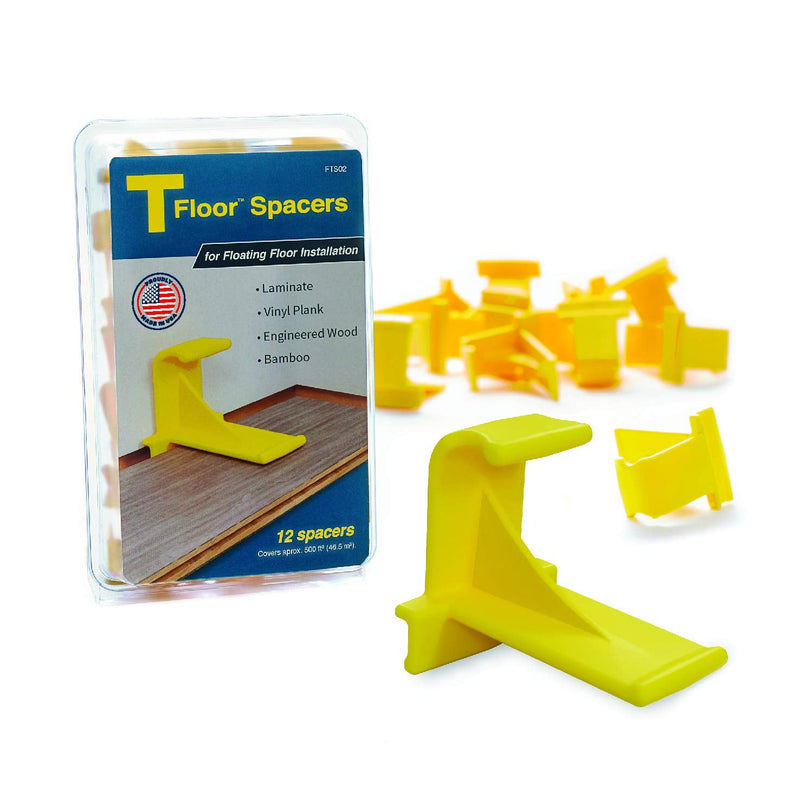 Laminate Flooring Spacers : for Installing Laminate Wood, Vinyl Plank, Engineered Hardwood, LVT, Bamboo, Subfloor Panels, or Any Floating Floor Material. Made in The USA.